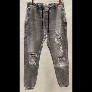 BERSHKA Premium Jogger Jeans Size Small Young Men's
